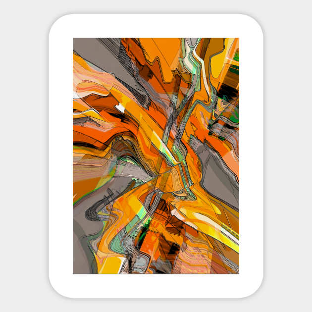 Digital abstract art 1.5 Sticker by EpiPri